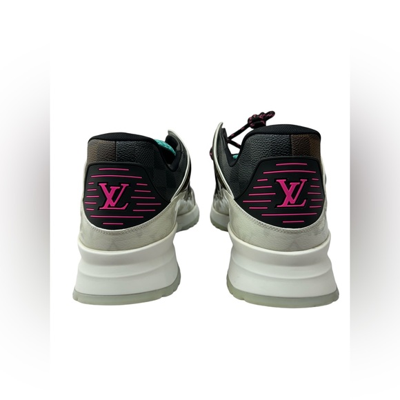 Louis Vuitton Multicolor Coated Canvas and Leather Zig Zag Lace Up Sneakers - Picture 5 of 5